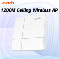 Tenda I24 Wireless AP Gigabit Dual-Band AC1200 Gigabit Access Hot Point Wifi Client-AP 300m² Coverage 100 Stations Ceiling AP