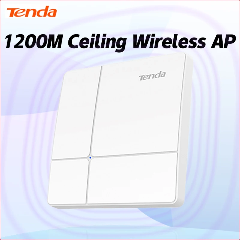 Tenda I24 Wireless AP Gigabit Dual-Band AC1200 Gigabit Access Hot Point Wifi Client-AP 300m² Coverage 100 Stations Ceiling AP