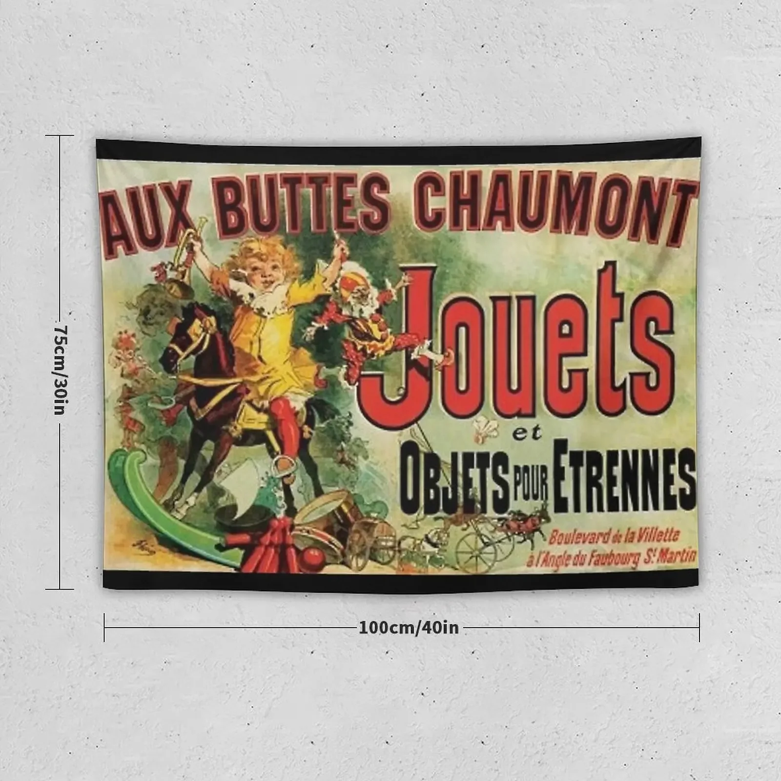 Aux Buttes Chaumont Friends (PUBLIC DOMAIN) Tapestry Room Aesthetic Decorative Wall Murals Aesthetic Home Decor Tapestry