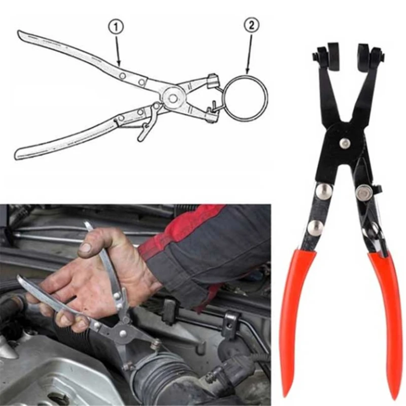 210mm Clamp Puller Locking Car Hose Clamps Pliers Water Pipe Hose Flat Band Ring Type Tool for Garden Auto Removal Tools