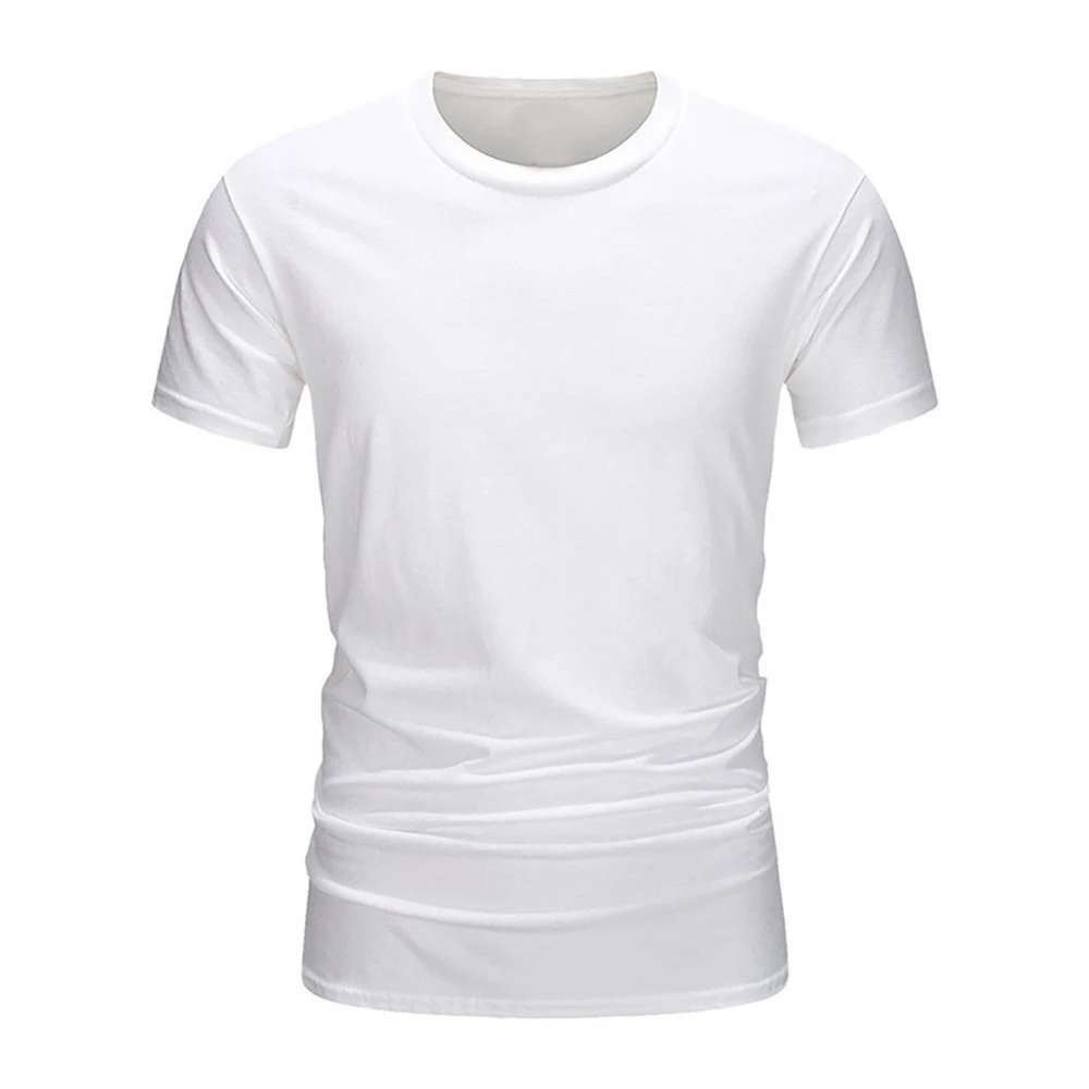 Baumwolle Sommer männer T Shirt Solide T Shirt Herren Übergroßen Fünf Hälfte Kurzarm Casual Baumwolle Herren Streetwear Dünne tees Top – Detail 8