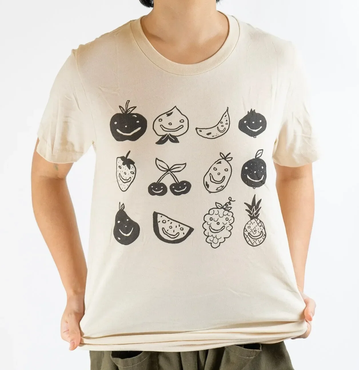Fruity babies short sleeve tee adorable fruit original design mens and womens t shirt
