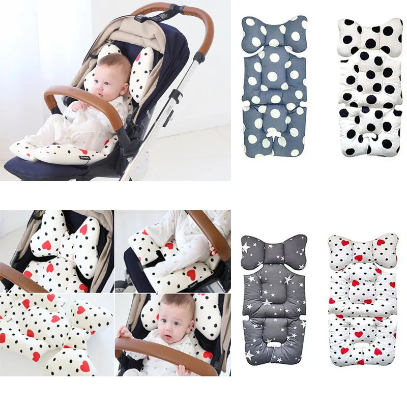 Baby Stroller Liner Baby Car Seat Cushion Cotton Seat Pad Infant Child Cart Mattress Mat Kids Carriage Pram Stroller Accessories