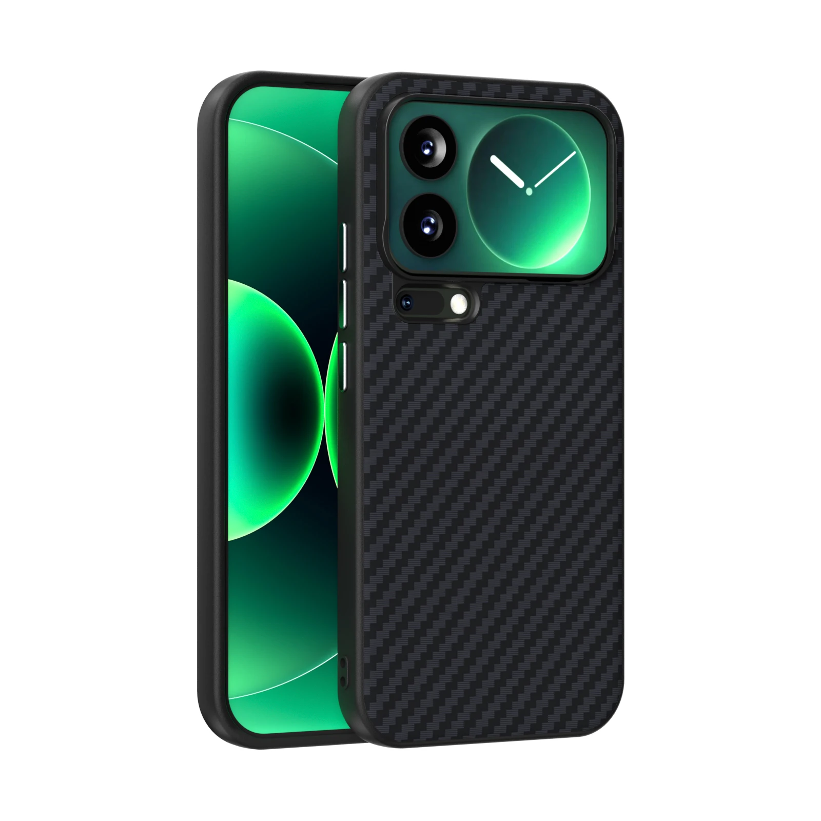 

Для Xiaomi 17 Pro Max Magsafe чехол защитный чехол из углеродного волокна серии 2C задняя крышка мобильного телефона