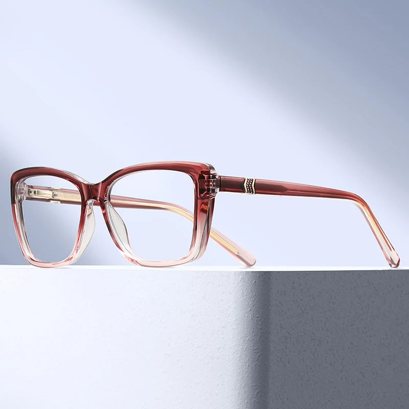แว่นตาอ่านหนังสือทรงแคทอายสำหรับผู้หญิง รุ่น 82318 Retro Durable TR90 สำหรับสายตาสั้น สายตายาว และสายตาปกติ คุณภาพทางการแพทย์ พร้อมรับตัดเลนส์ตามใบสั่งแพทย์