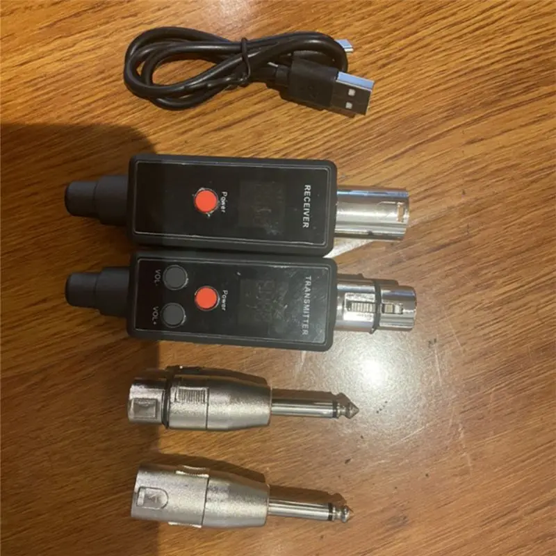 

AABFK Microphone Wireless System Moving Coil Capacitor Microphone Wired to Wireless System Multifunctional Wireless Adaptor