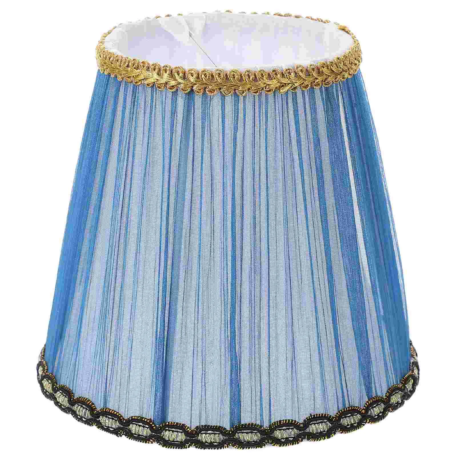 

Clamped Bubble Fabric Lampshade Candelabra Bulb for Chandelier Durable Accessories Table Floor Decoration
