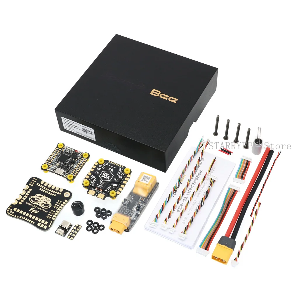أحدث وحدة تحكم في الطيران SpeedyBee F405 V5 55A FC&ESC Stack F405 V5 3-6s 4in1 32 بت ESC لطائرة RC بدون طيار F405 V4