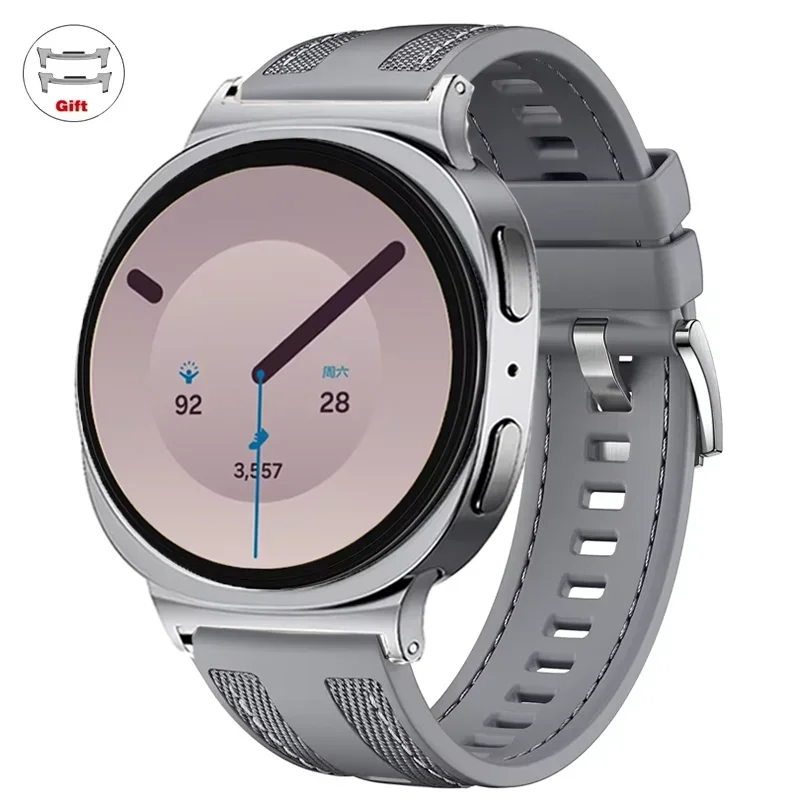 Nylon-Silikonarmband für Samsung Galaxy Watch 9/8 Classic 40 mm 44 mm Smartwatch-Ersatzband für Galaxy Watch 9 40 mm Armband – Detail 6