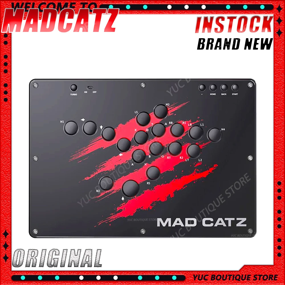 

Совершенно новый бесджойстиковый аркадный боевой клавиатурный контроллер MADCATZ NEKO, игровой программируемый PS4