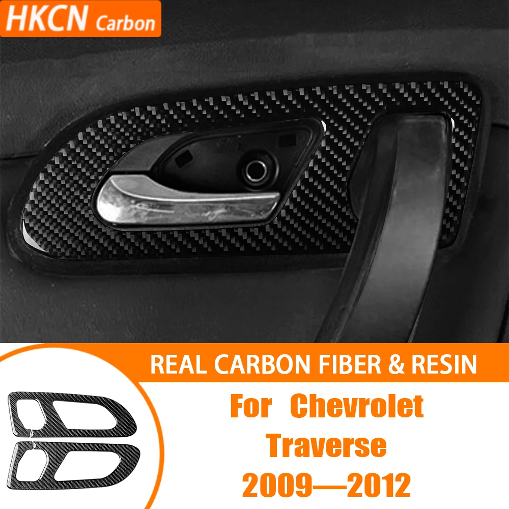 

Для Chevrolet Traverse 2009–2012 аксессуары для салона автомобиля, внутренняя ручка заднего двери, съемник панели, наклейки, наклейка из углеродного волокна