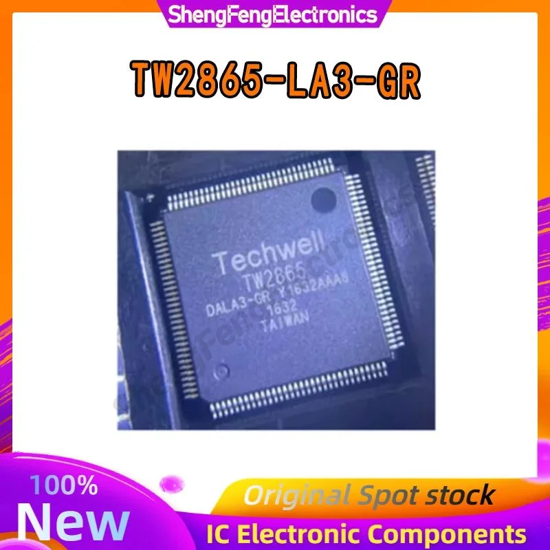 

TW2865 TW2865-LA3-GR TW2865-DALA3-G video processing chip TECHWELLR video decoding audio codec IC in stock