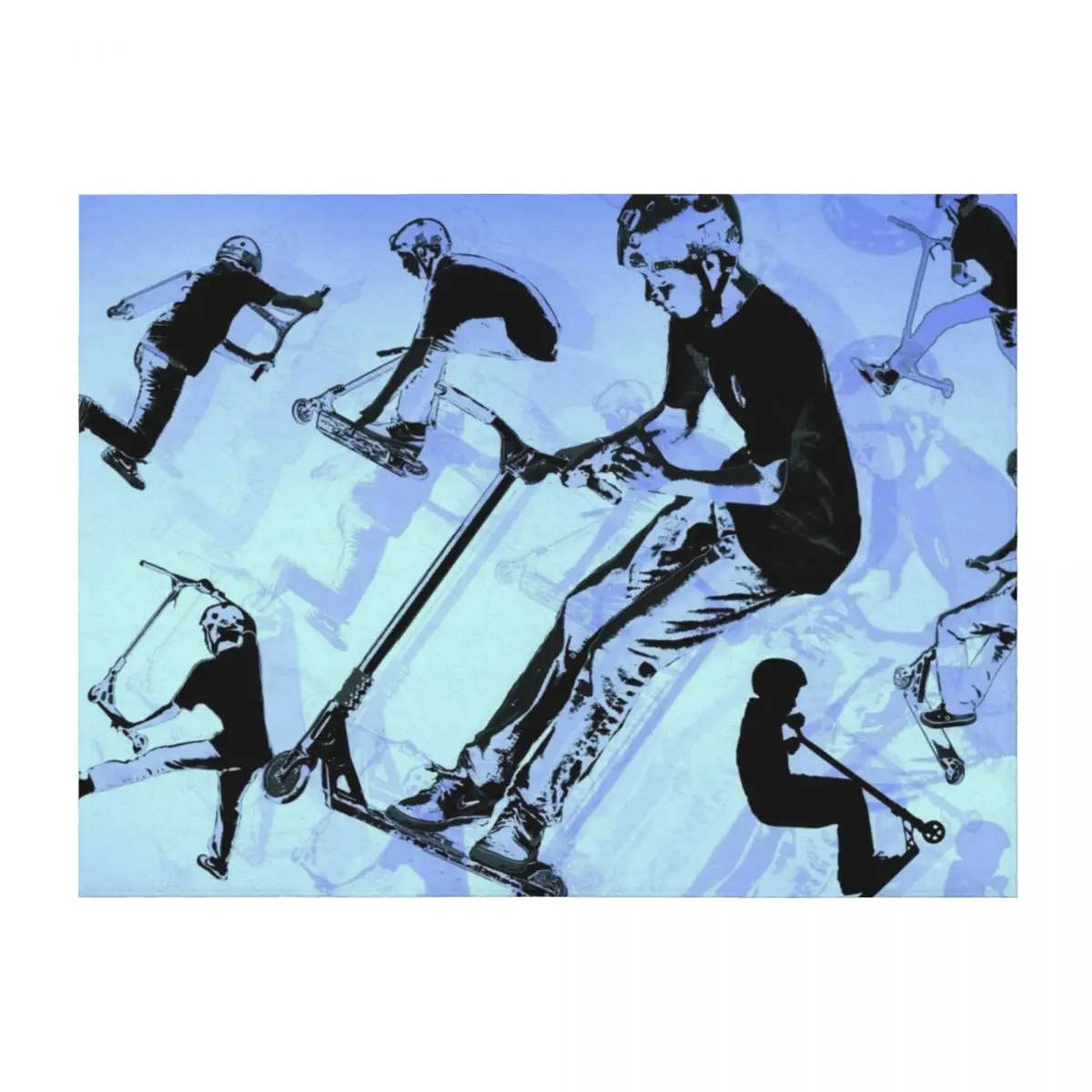 

It's All About The Scooter! - Scooter Tricks Throw Blanket for sofa Comforter warm winter blankets ands Blankets