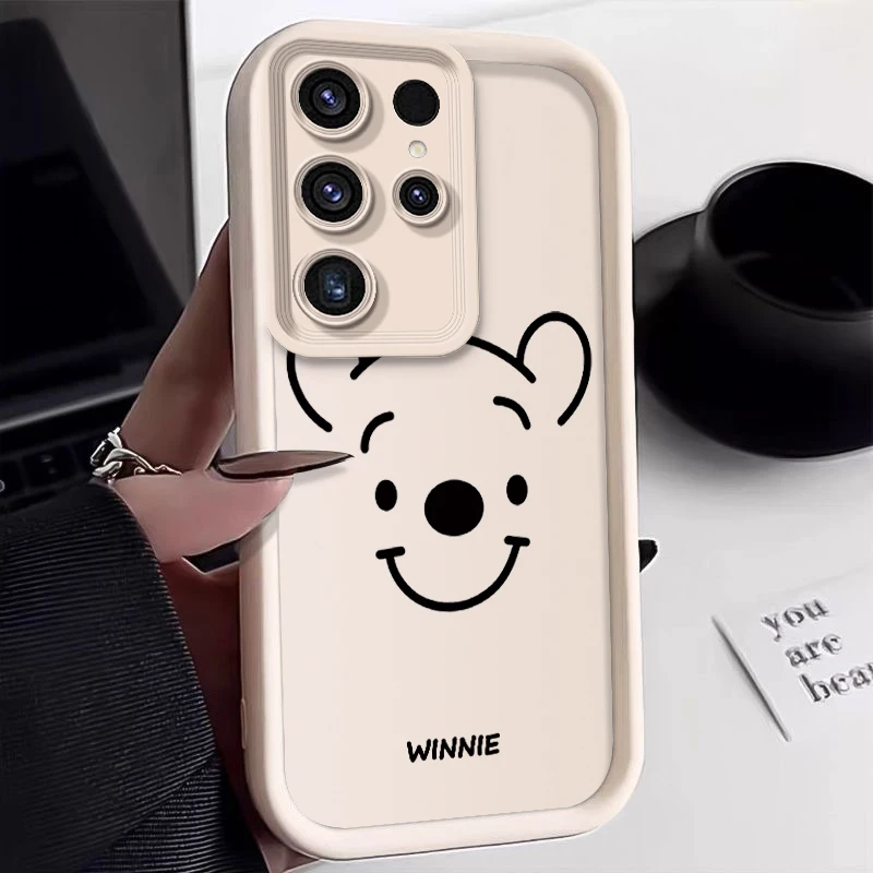 ديزني ويني كارتون سقوط حالة للصدمات ، غطاء تبو لينة لسامسونج غالاكسي S24 S23 الترا S22 S21 بالإضافة إلى FE A54 A53 A52 ، WK318