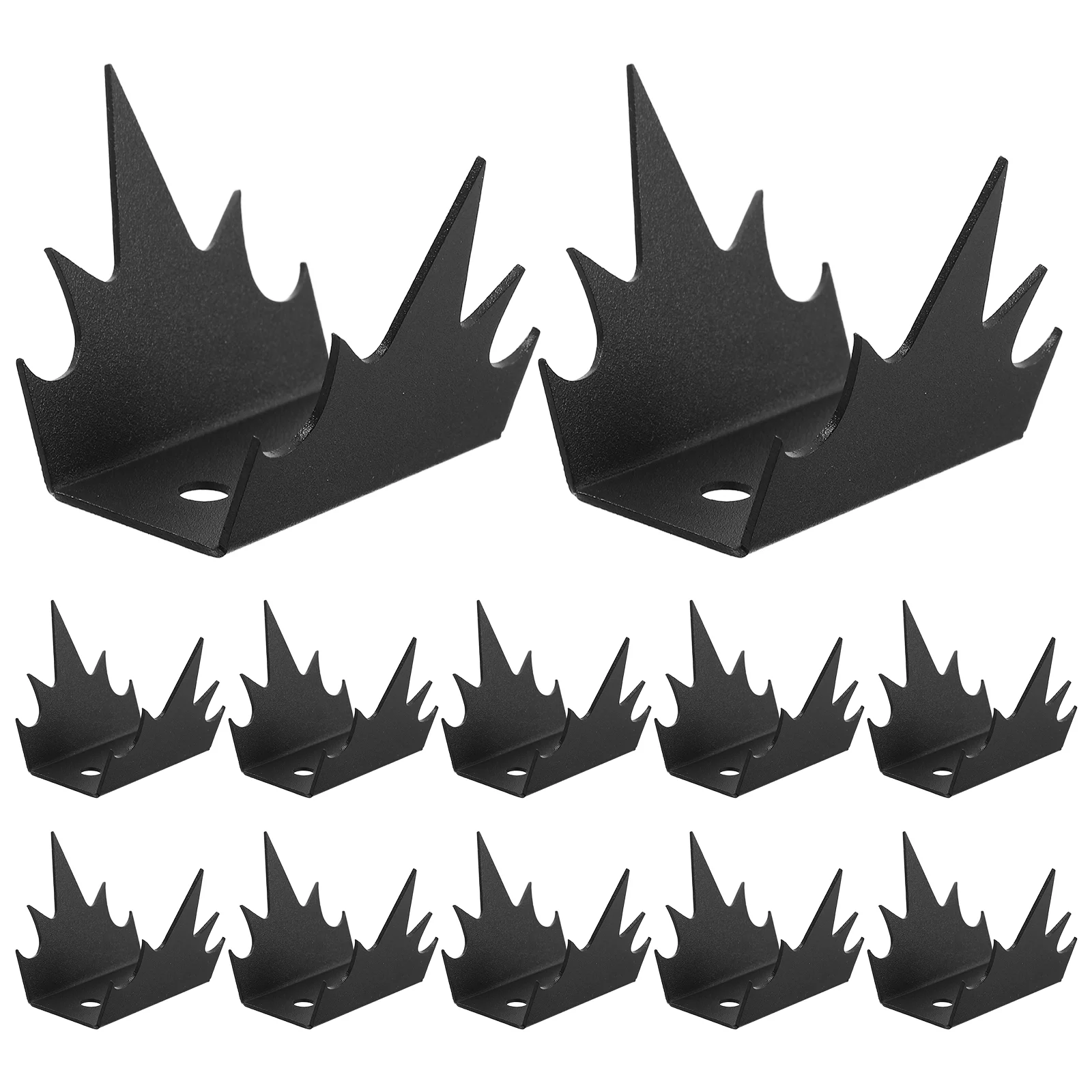 1 Set of Wall Fence Security Spikes Metal Anti Climbing Spikes Sturdy Spikes For Fence Fence Security Spikes