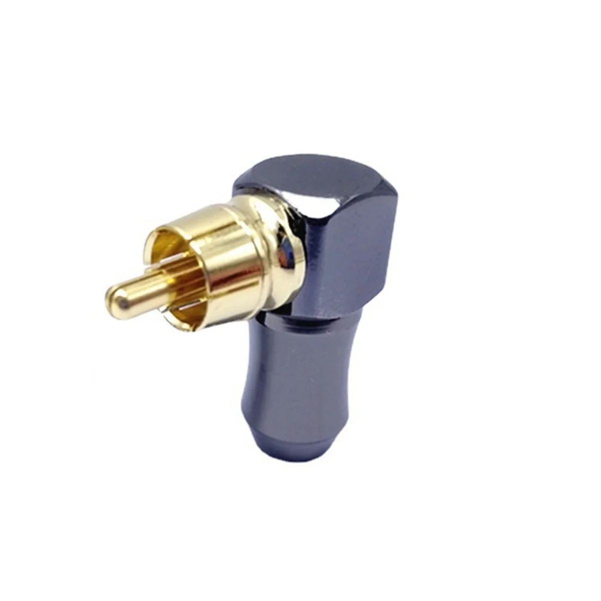 1Pcs RCA Connector Audio Plug Male 90 Degree Right Angle Elbow Speaker Terminal Conector for Soldering Video Cable