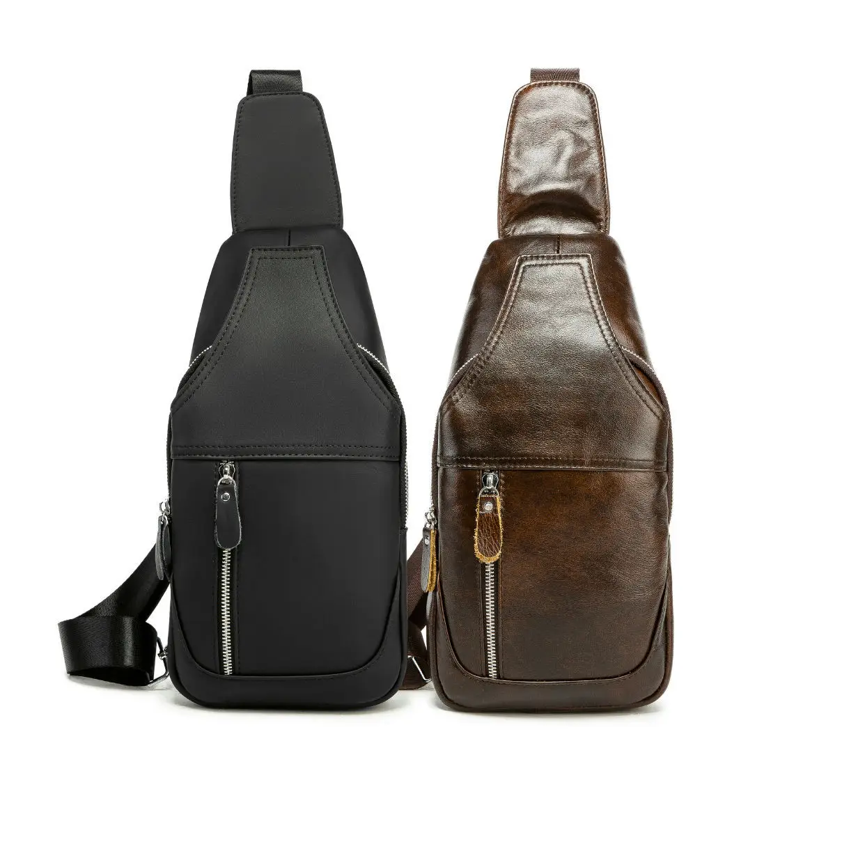 Echt Lederen Heren Borsttas Crossbody Tas Luxe Merk Casual Sport Mannelijke Messenger Bags Klassieke Kleine Schoudertas Handtas