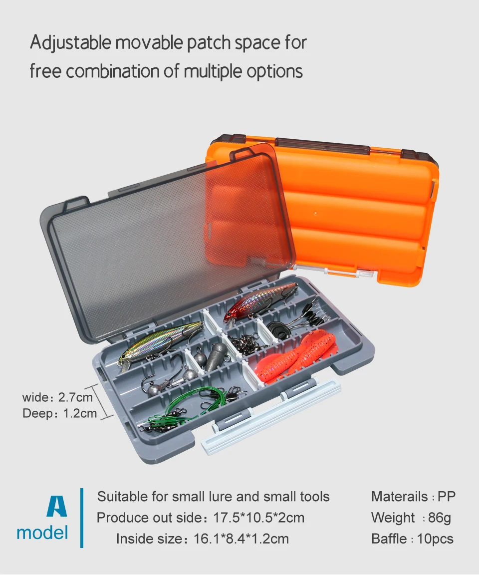 Angeln Tackle Box Tragbare Kunststoff Köder Zubehör Box Fischer Werkzeug Fall Haken Köder Lagerung Organizer Karpfen Angeln Lieferungen – Detail 4