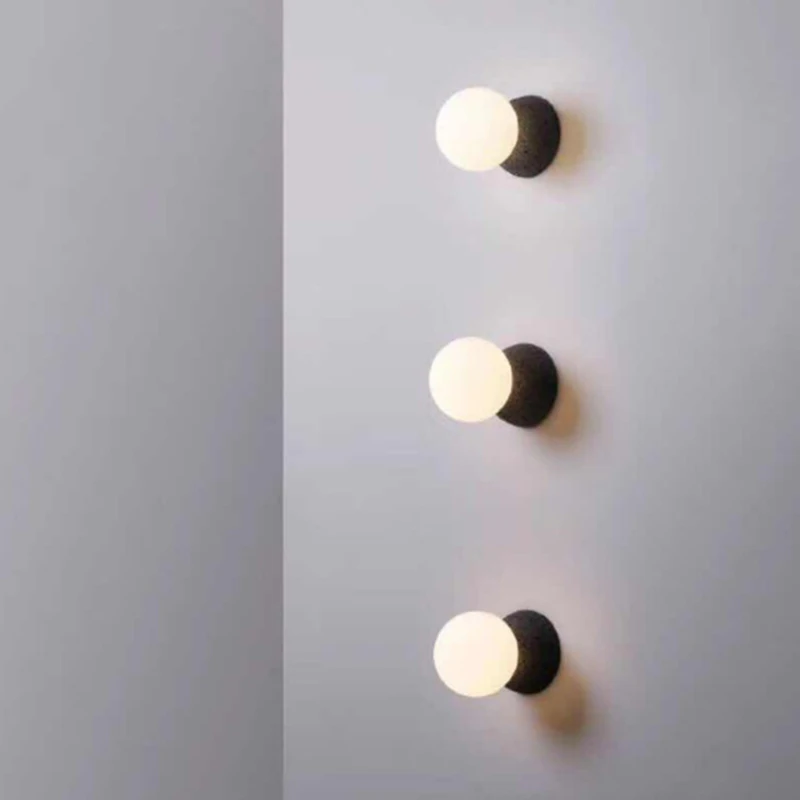 Nordic simples arandela lâmpada de parede sala estar quarto cabeceira moderna iluminação led corredor decoração luz parede 6pa