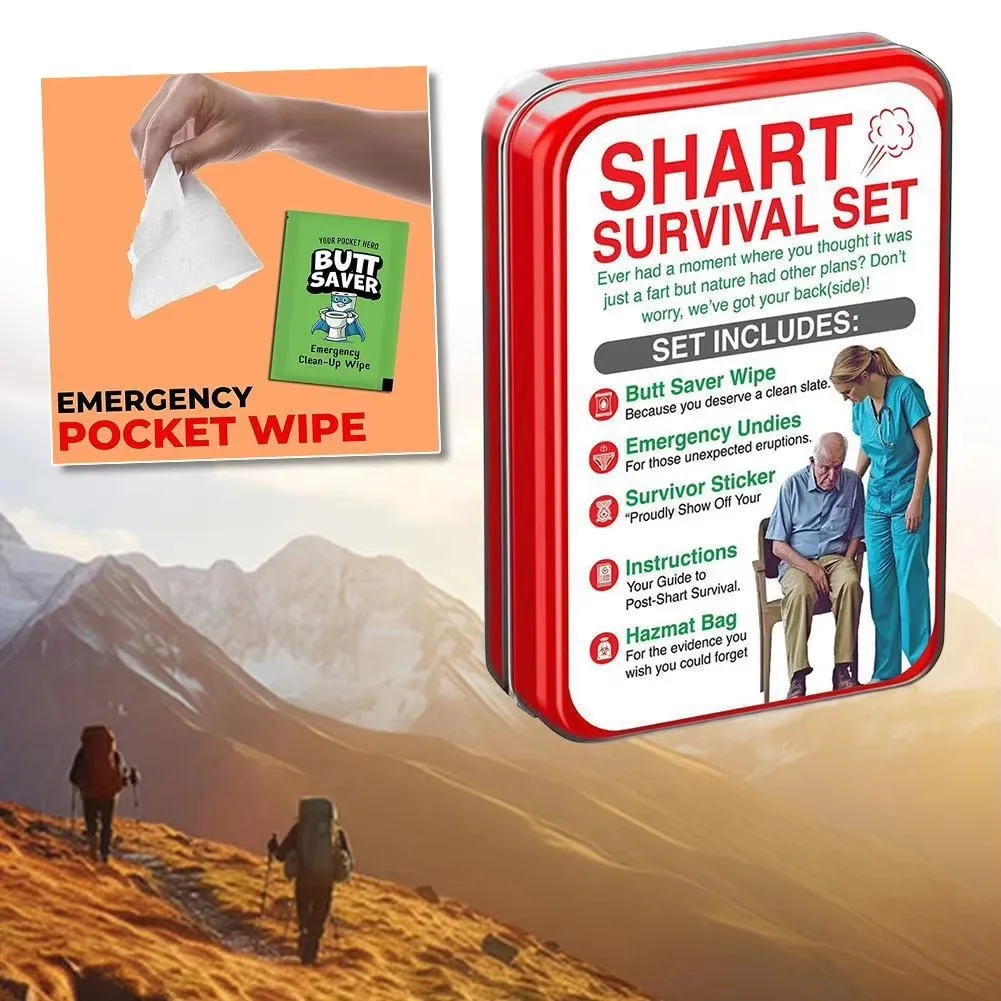 Neuartiges Survival-Set, lustiges Geschenk, tragbares Notfall-Set, humorvolles Scherzartikel-Set, Geschenk in einer Blechdose für Freunde, ideal für Feiertage und Partys. – Detail 2