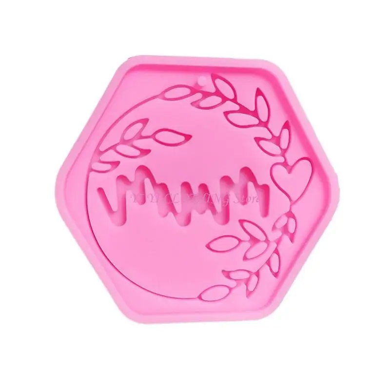N5KF Mother's Day Pendant Silicone Mold Letter Keychain Epoxy Resin Molds