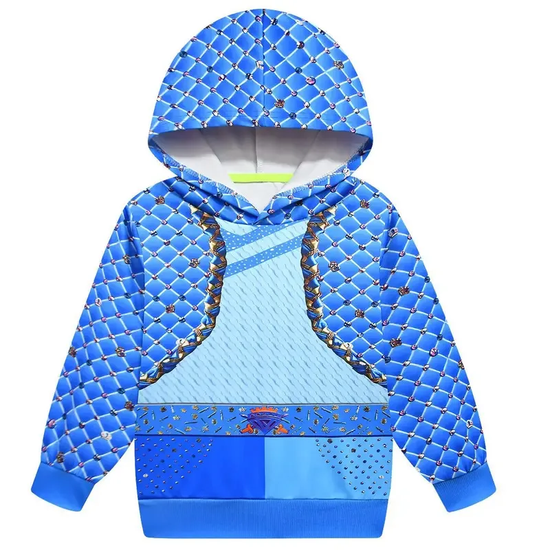 فيلم أحفاد 4 هوديي الاطفال تأثيري كلوي مقنعين طفل الفتيان هالوين ملابس الأطفال البلوز البلوز + السراويل 2 قطعة مجموعة