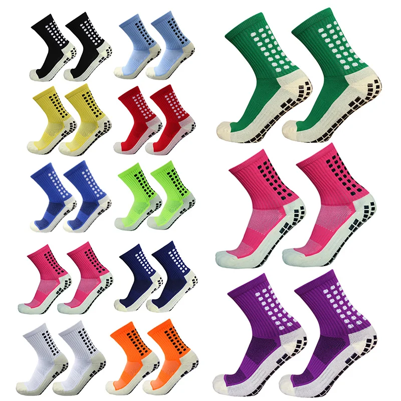 Football Socks Men and New Women Sports Socks Non-slip Silicone Bottom Soccer Basketball Grip Socks