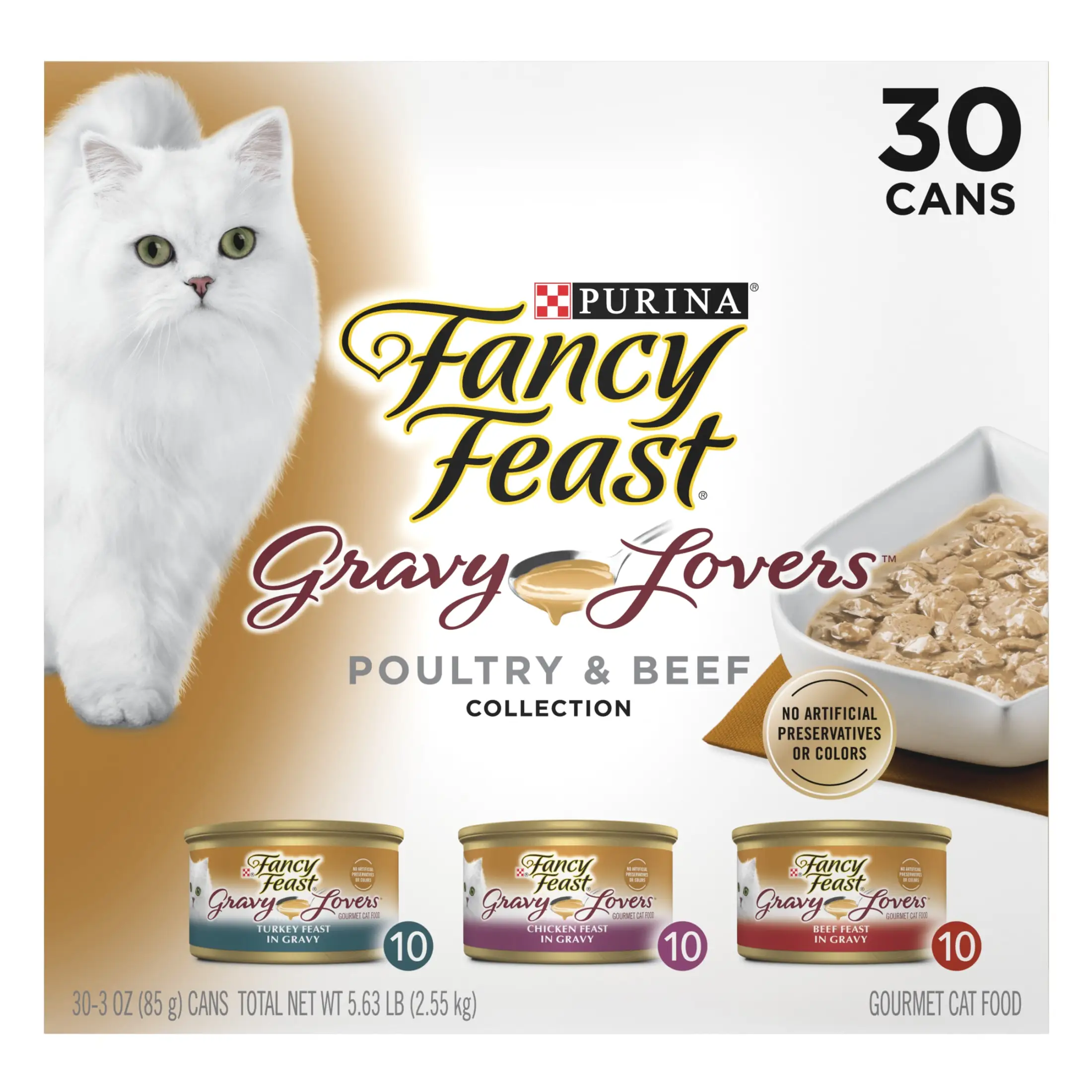 Purina Gravy Lovers Kitten Wet Food Poultry Beef 3 oz Cans