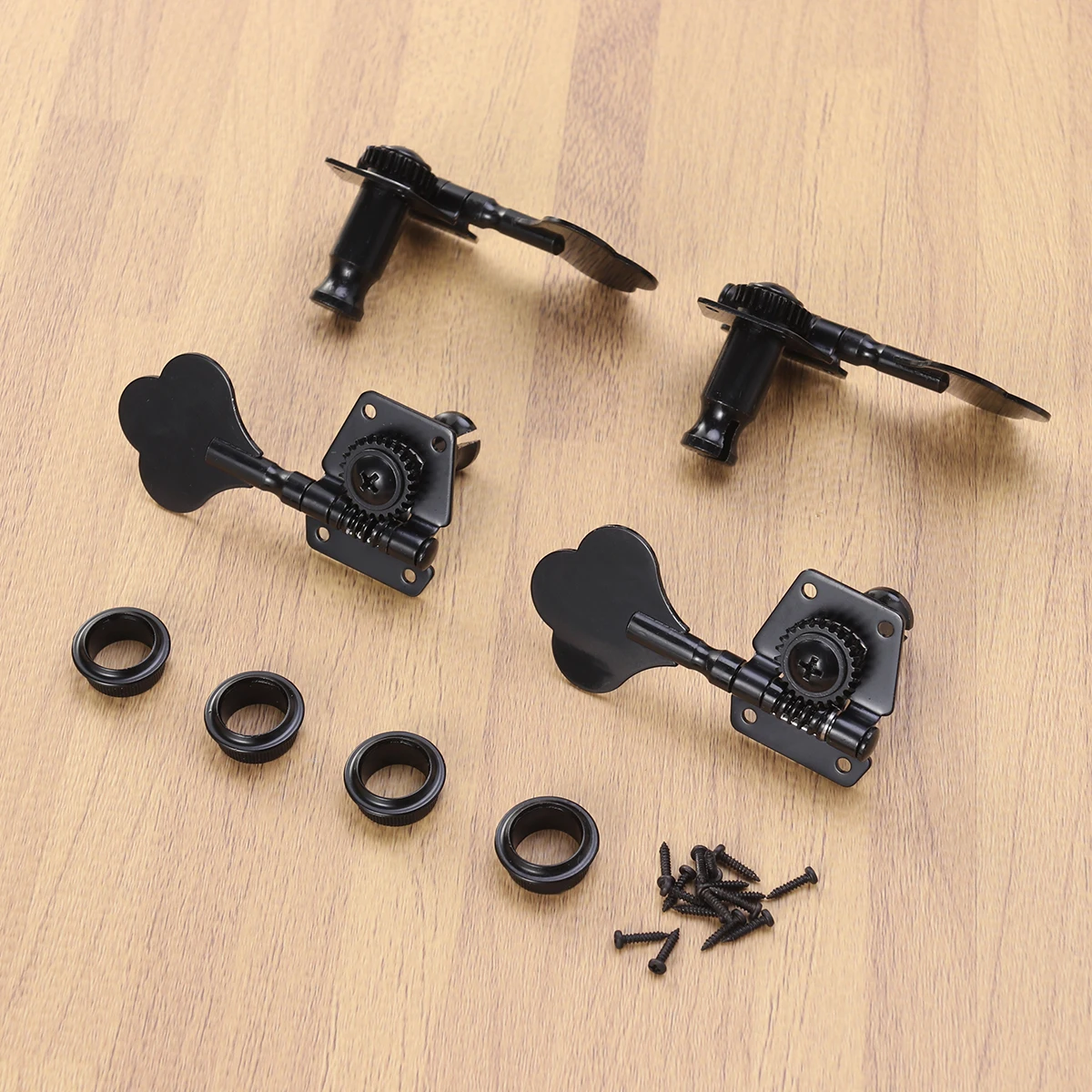 

4pcs Electric Tuning Pegs Guitar Tuning Pegs Black Machine Heads String Buttons Heavy Vintage Shape Alloy