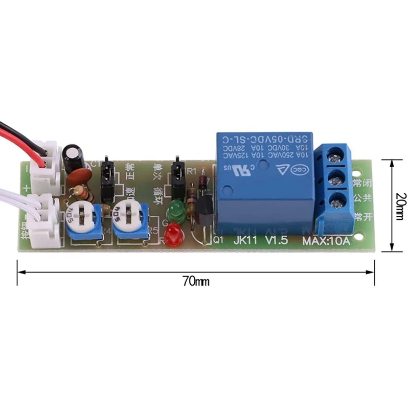 Módulo de retardo de tiempo, temporizador de relé de tiempo de ciclo ajustable, módulo de encendido/apagado, CC 24V 0-15 Min