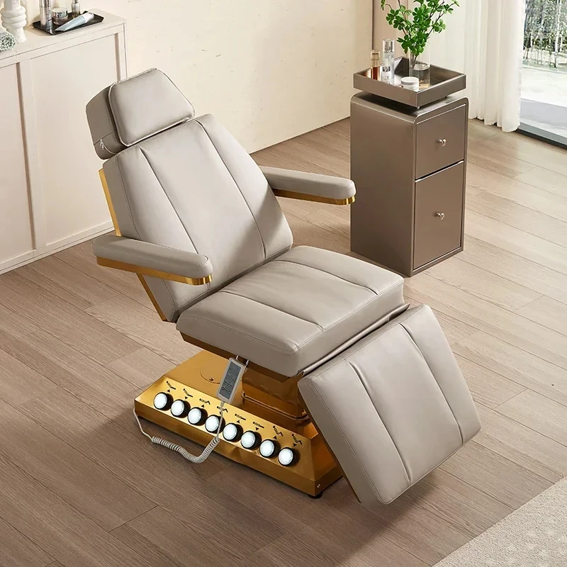 2025 newest Modern eyelash Facial Treatment salon electric massage beauty bed With motors - Image 4