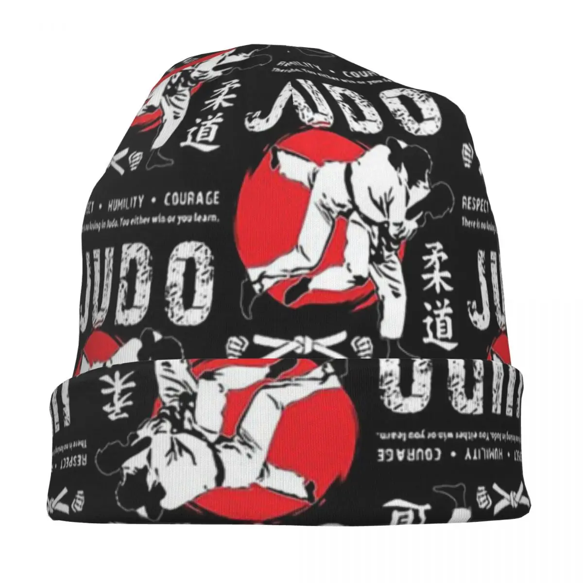 Judo Knitted hat for men and women Martial Arts Gift Unisex winter warm brimless urinal hat