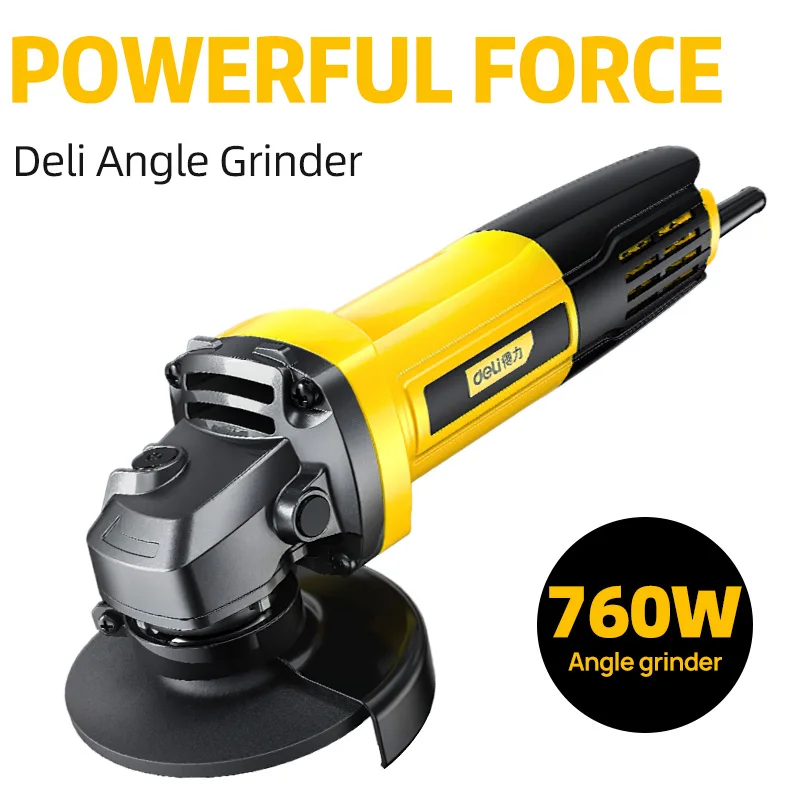 Deli Brushless Angle Grinder Cordless Mini Polishing Machine 100mm Electric Grinding Cutting Polishing Power Tools