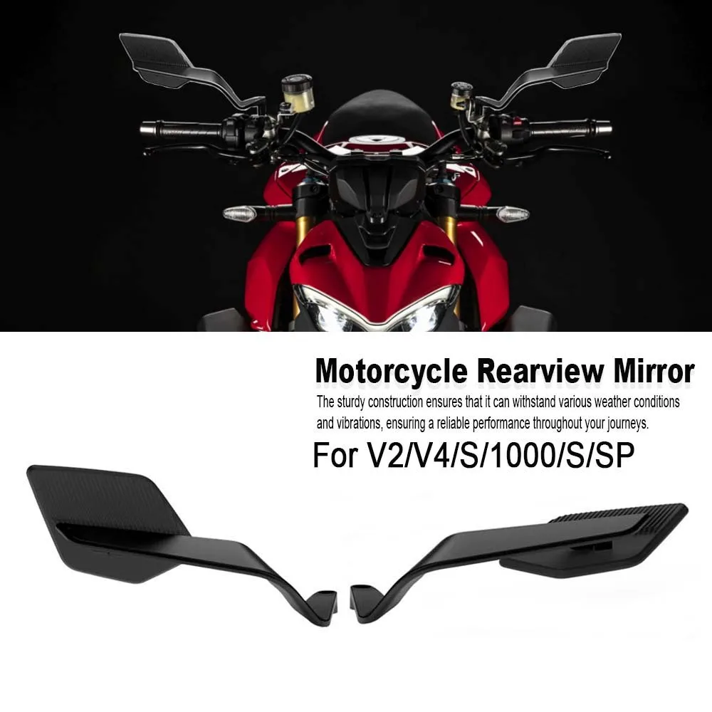 

Для мотоцикла Ducati Streetfighter V2, новое зеркало заднего вида, невидимое крыло, регулируемое вращающееся зеркало бокового вида V4/S/1000/S/SP