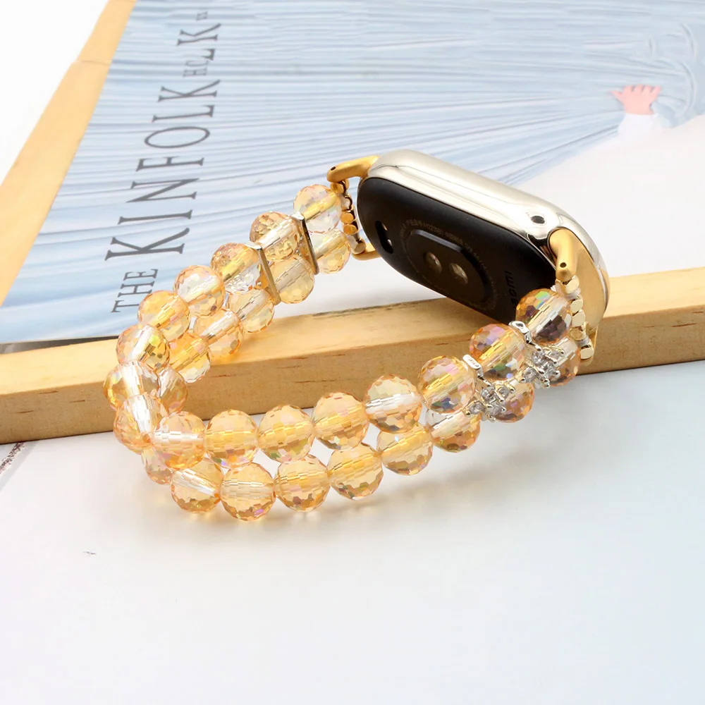 Simple Stylish Bracelet for Xiaomi Smart Band 8/ 8 NFC/ 9/ 9 Ceramic Edit Smartwatch Wristband Strap Replacement Crystal Bling