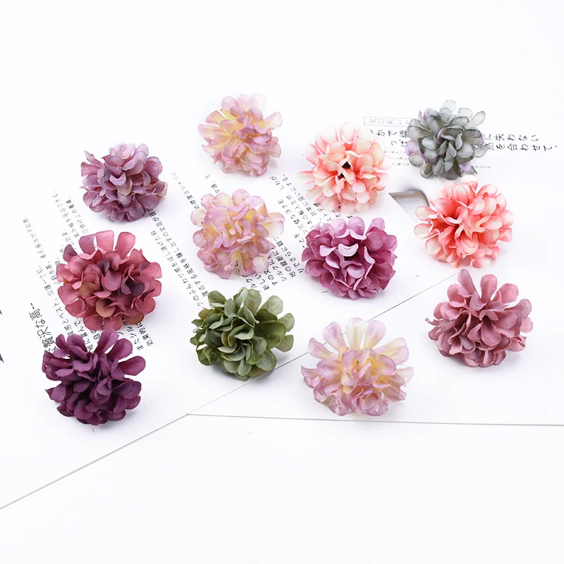 20pcs Silk ArtificialFlower Carnation Home vase Outdoor Garden Festival Decor Wedding bridal bouquet Diy Gift Candybox wholesale