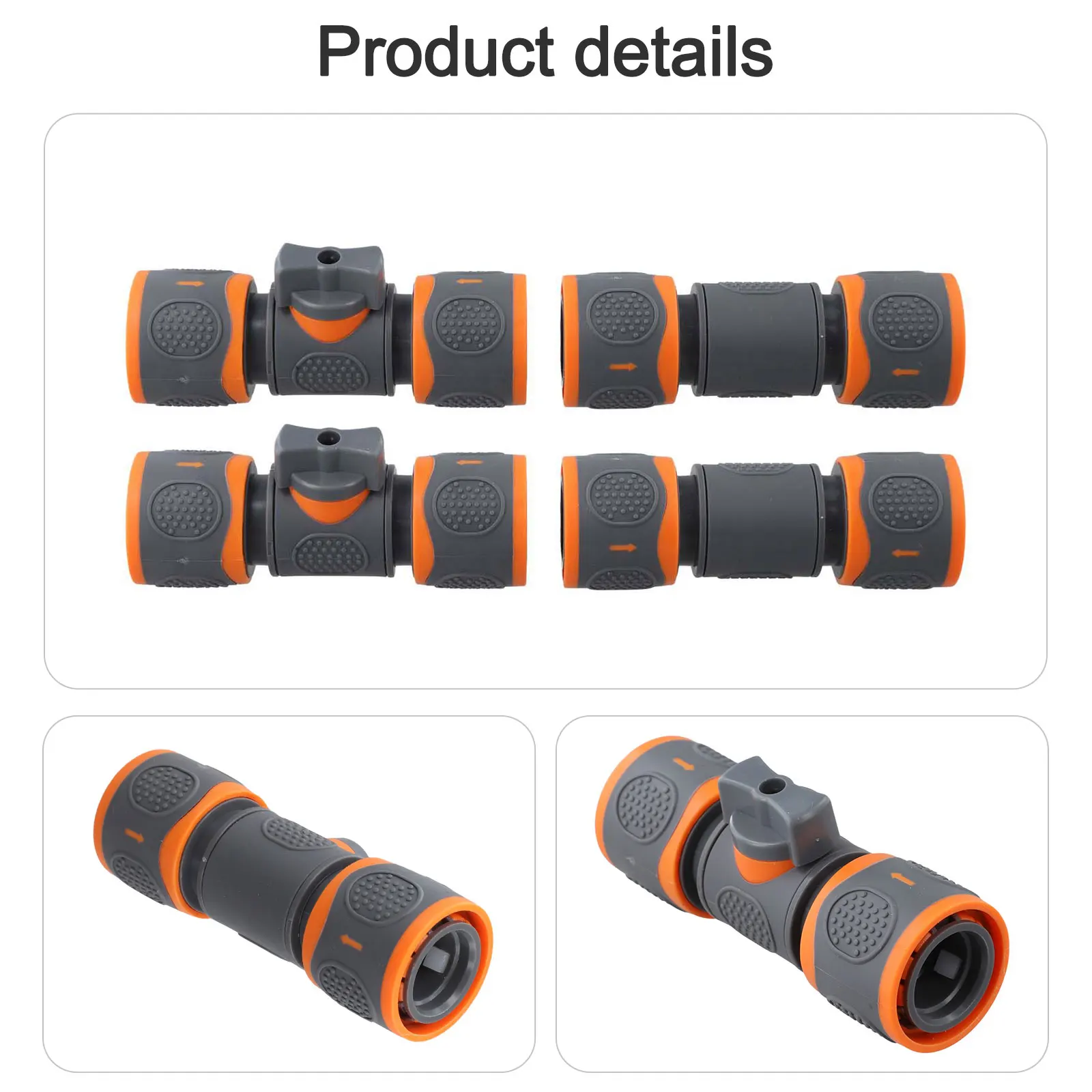 Garden Connectors Quick Connector Daily Watering Tasks Extreme Temperature Resistance Hose Connector With Valve