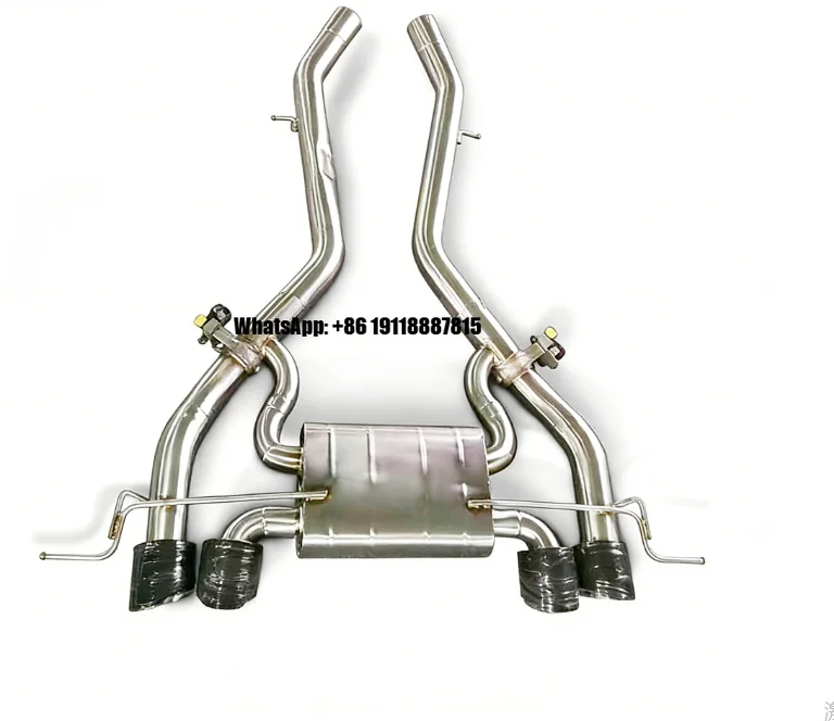 

High Performance Catback Exhaust System for BMW M3/M4 G80/G82 3.0T 2019-2023 Tail Section with Valve Auto Parts Four-out Design