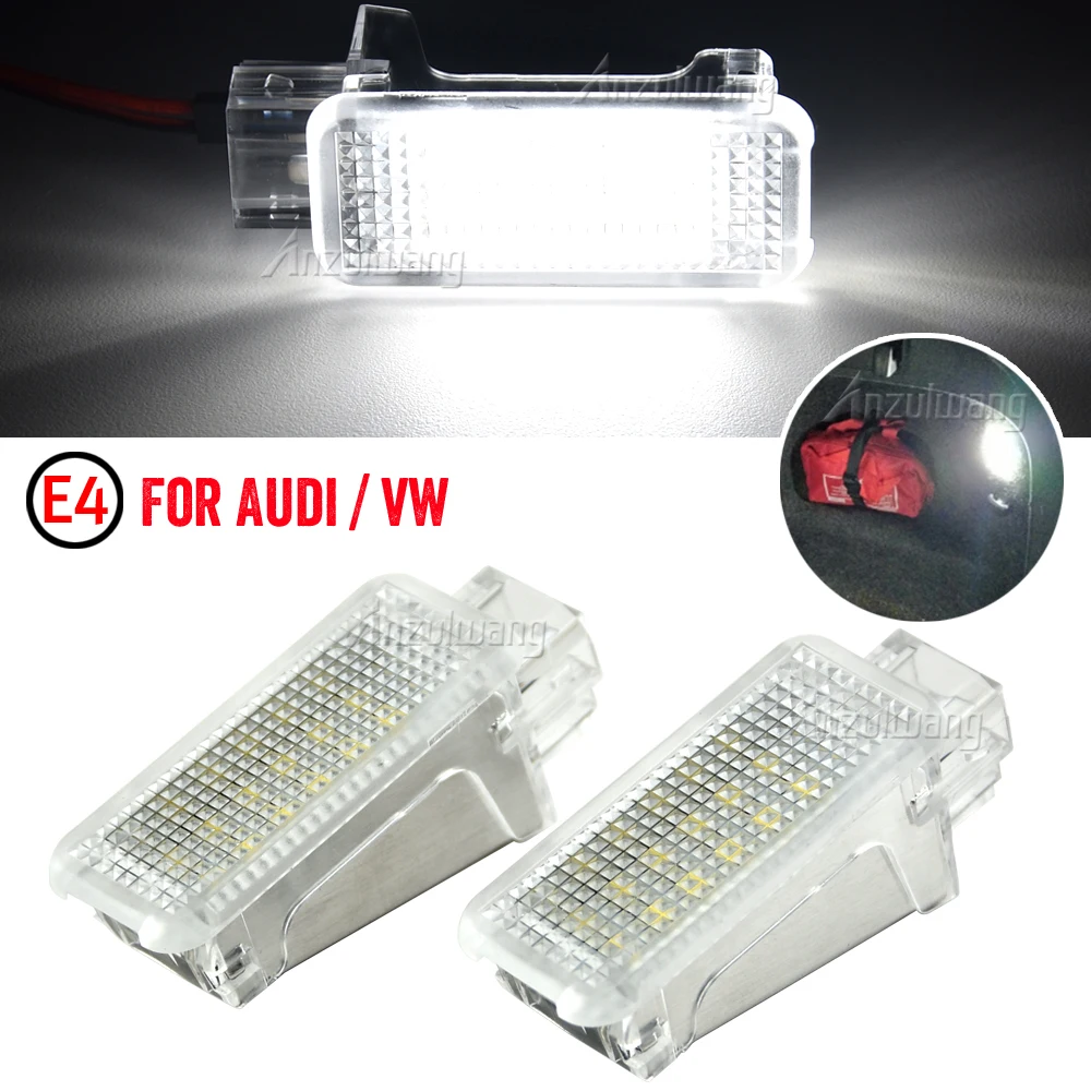 For Audi A1 A3 A4 S4 RS4 A5 A6 A7 A8 Q5 Q7 TT R8 For VW LED Door Courtesy Interior Footwell Light Luggage Trunk Glove Box Lamp