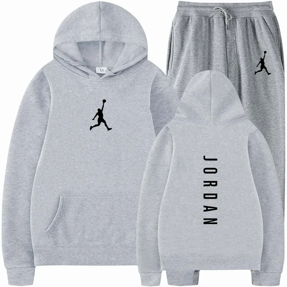 Men's suit sportswear hoodie + Sweatpants Fashion men's sweatshirt hoodie men's suit in autumn must be the same sportswear for m