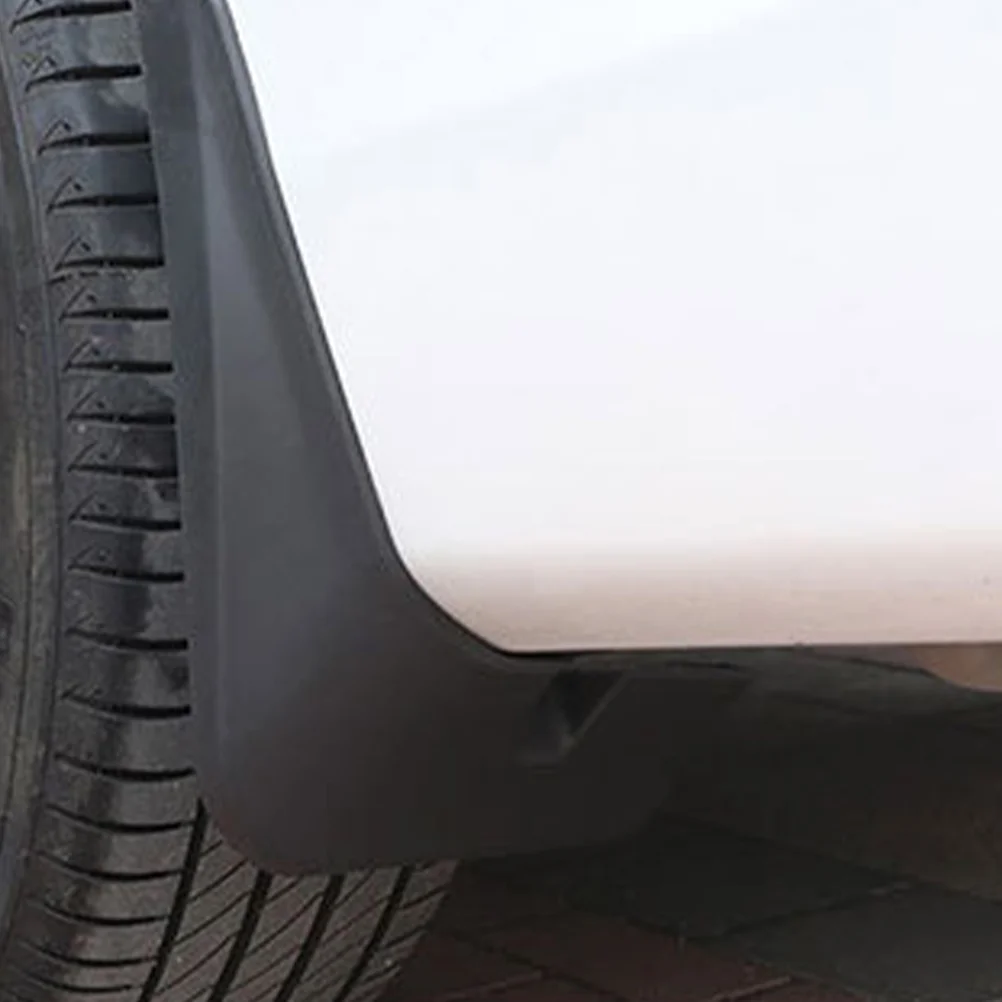 

4pcs Car Wheel Mud Flaps Sturdy Plastic Lightweight Easy Install Rear Mud Guard Tire Splash Water Protector Accessories