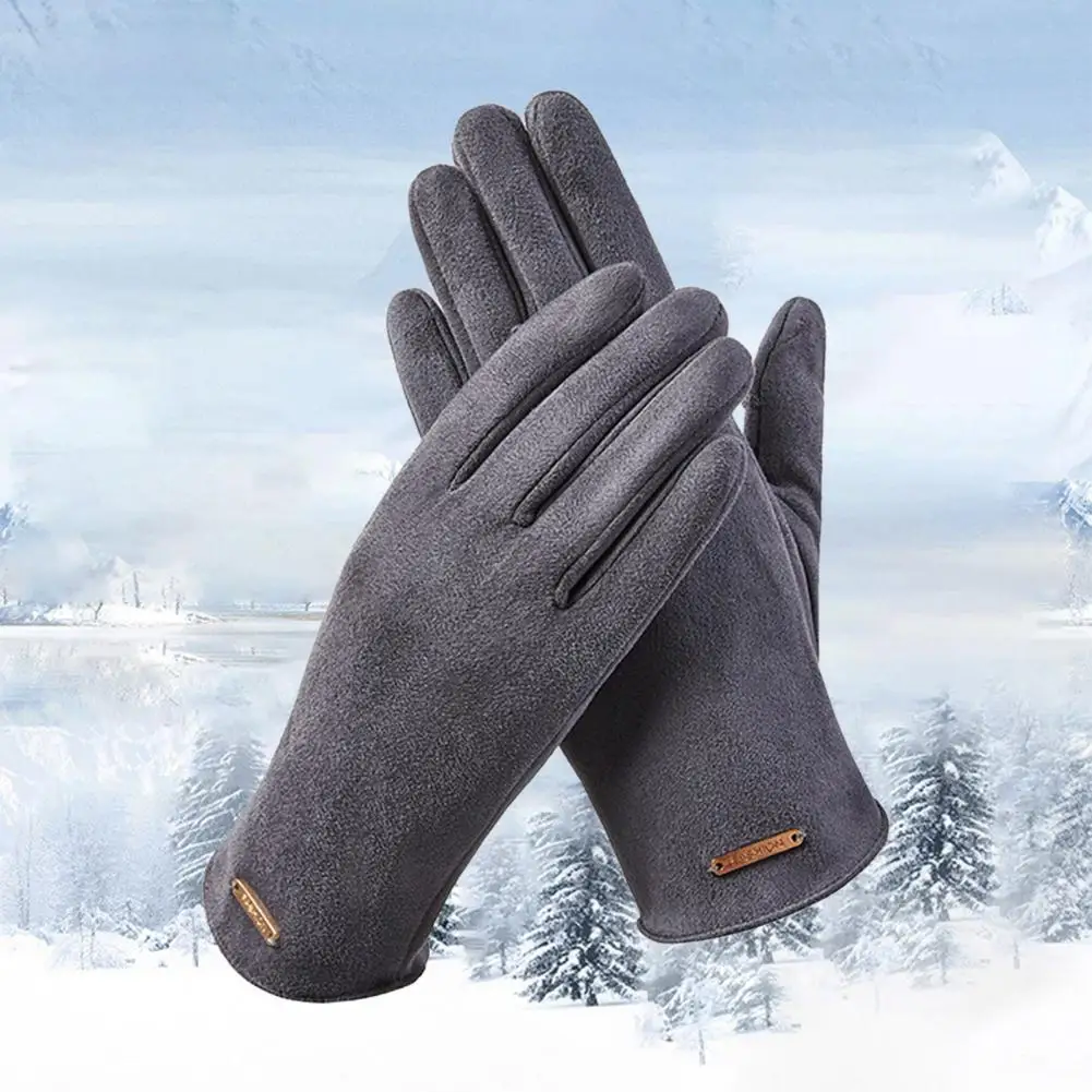 Simple Design Touchscreen Gloves Women Gloves Women's Winter Padded Ski Gloves Windproof Wear Resistant for Outdoor