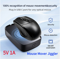 5V 1A Undetectable Mouse Jiggler Mouse Mover Wired Wireless Mouse Compatible for Computer Awakening for Keeps PC Active