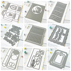 Sweetie Bag Cutting Dies Flourish Frame Metal Die Cuts For DIY Scrapbooking Album Card Making Decoration Paper Craft Knife Mold