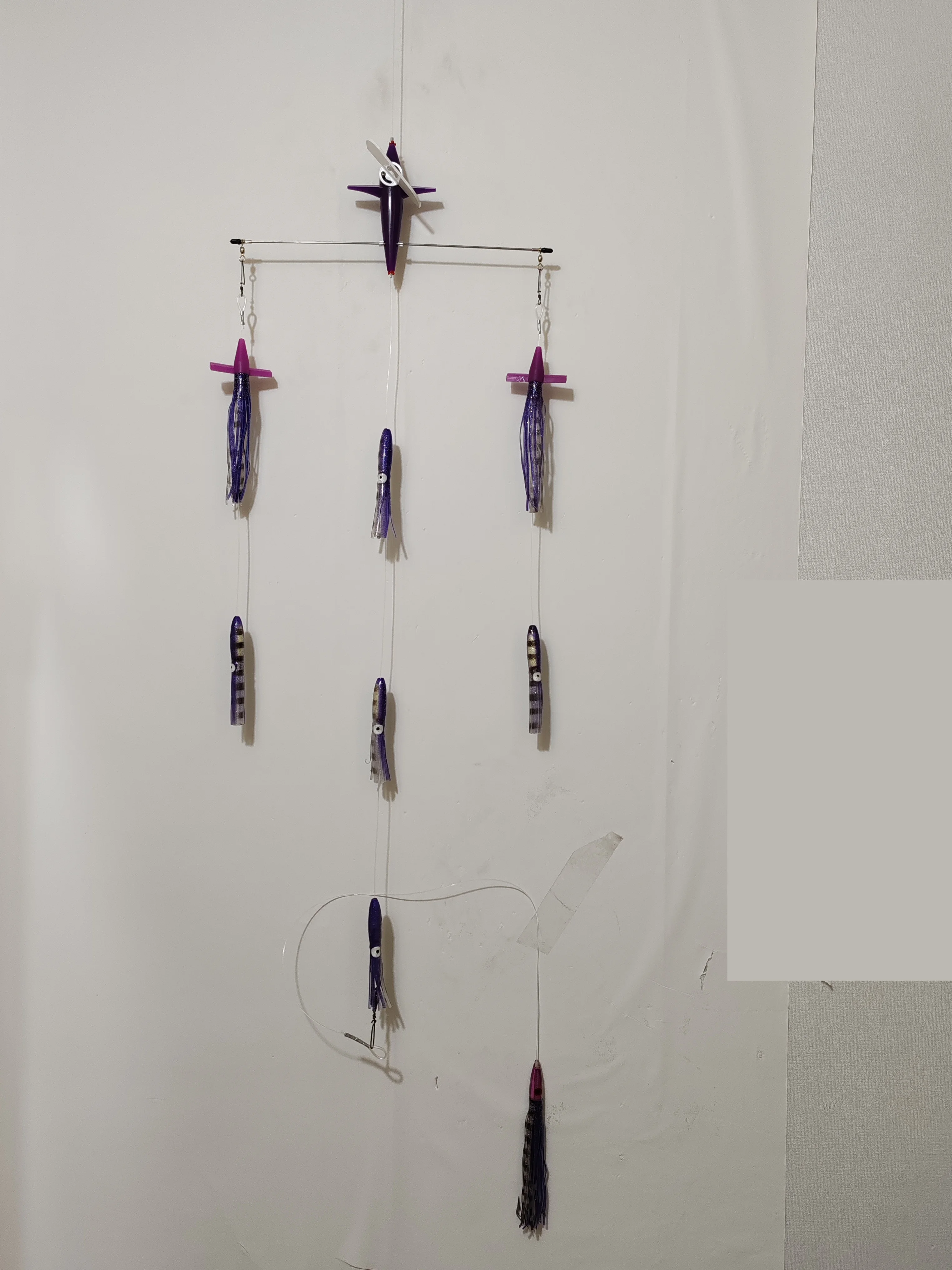 18' Edelstahl-Splashbar für den Außenbereich, Teaser-Ruder-Spreizstangen mit 7' Premium Bird und 6' Octopus – Detail 6