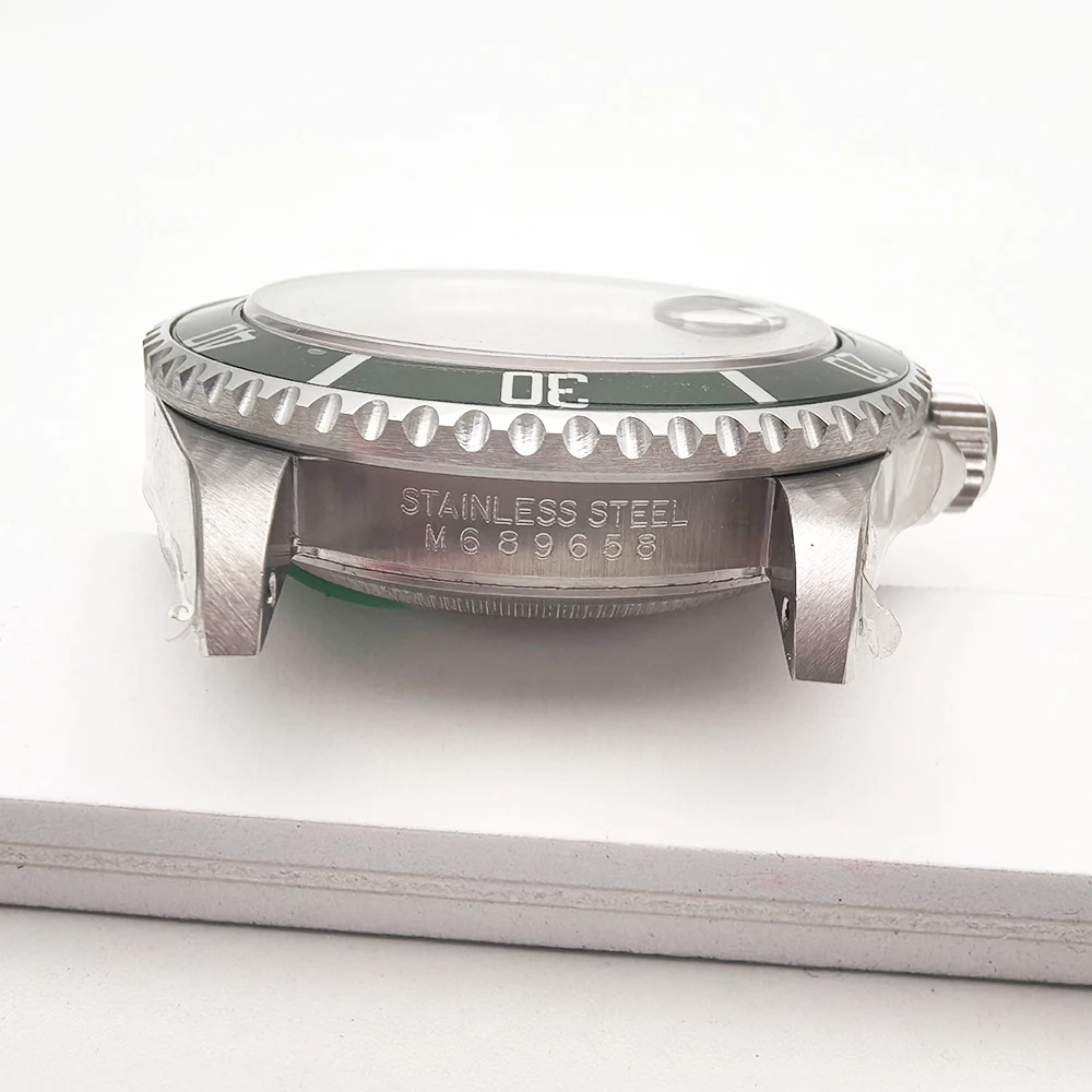 904L Stainless Steel Watch Case With Rehaut For 16610 Cal.3135 Movement Aftermarket Watch Parts