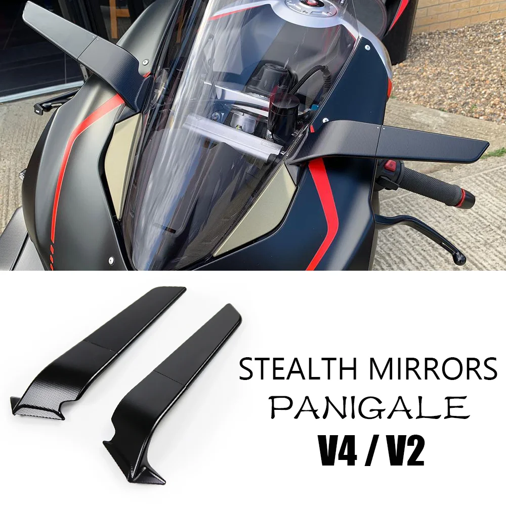 

for Ducati Panigale V4 Panigale V2 Stealth Mirrors Adjustable Winglet Panigale V4S Panigale V4R Accessories Stealth Mirrors