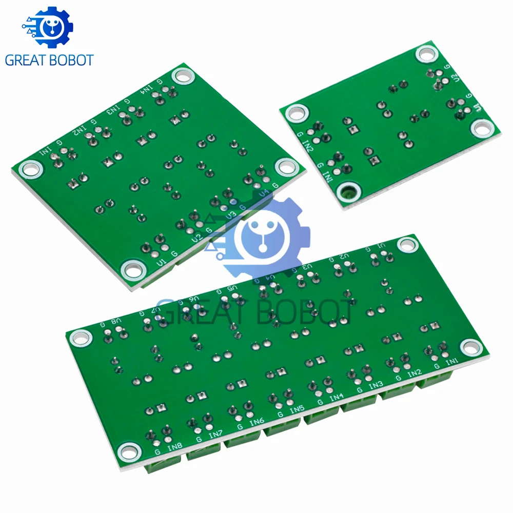 3.6~30V 2/4/8 Channel PC817 Optocoupler Isolation Board, Photoelectric Isolated Voltage Conversion Driver Module