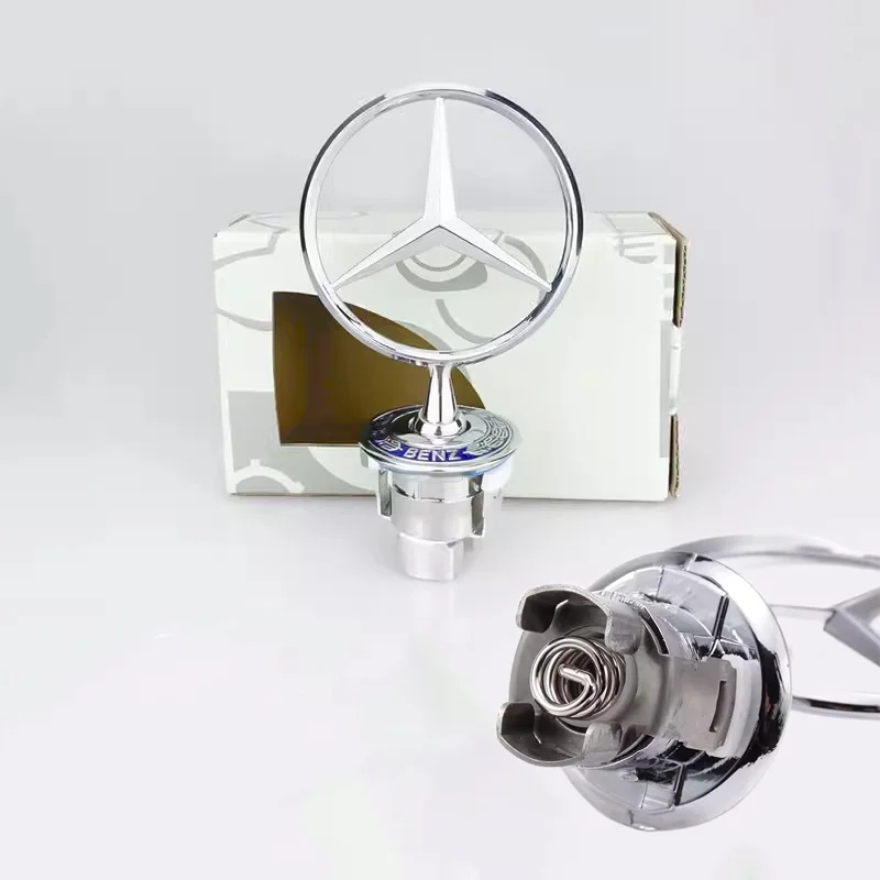 1 stuk 44mm Mercedes Benz AMG W202 W204 W205 W203 W211 W212 W213 W201 W210 motorkap embleem voorzijde motorkap accessoires