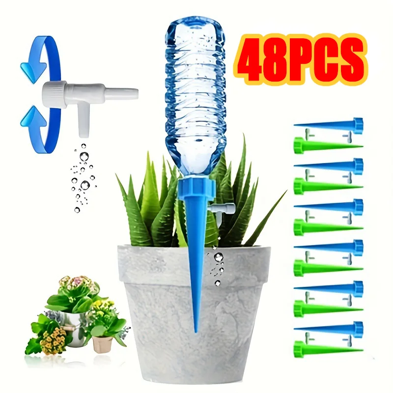 Automatisches Tropfbewässerungssystem Selbstbewässernder Dripper für Blumen, Pflanzen, Gewächshaus, Garten, Einstellbare Auto-Bewässerungsvorrichtung